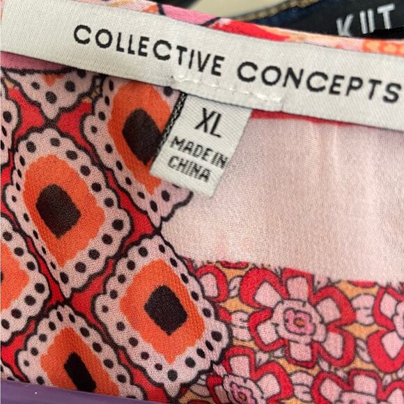 Collective Concepts Women’s Sleeveless Floral Dress Sz XL - Picture 4 of 6